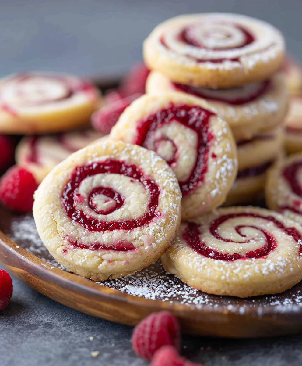 Himbeer-Wirbel Shortbread Kekse: Einfaches Rezept zum Backen