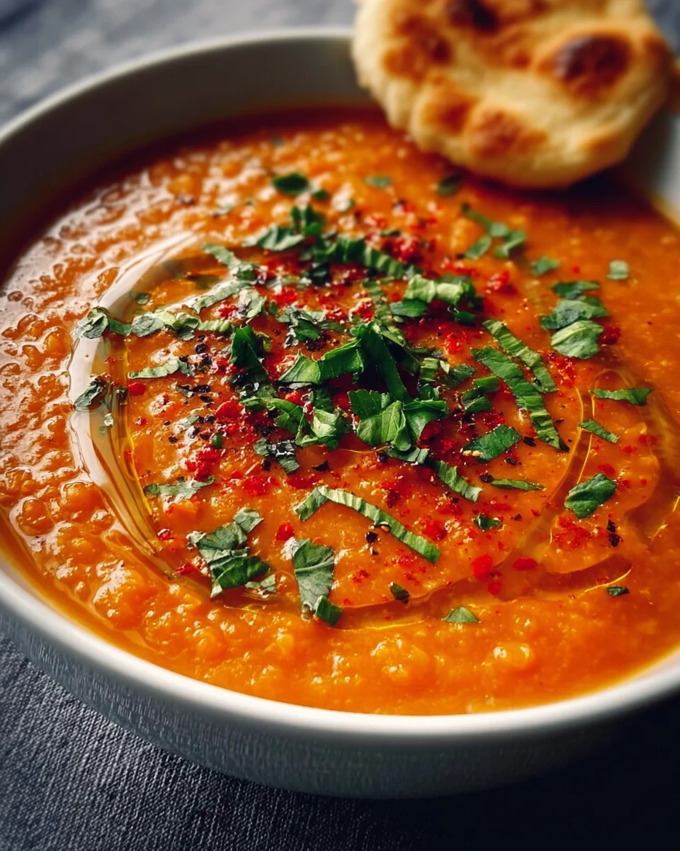 Rote Linsensuppe: Kraftvoll, Aromatisch & Herzhaft lecker!