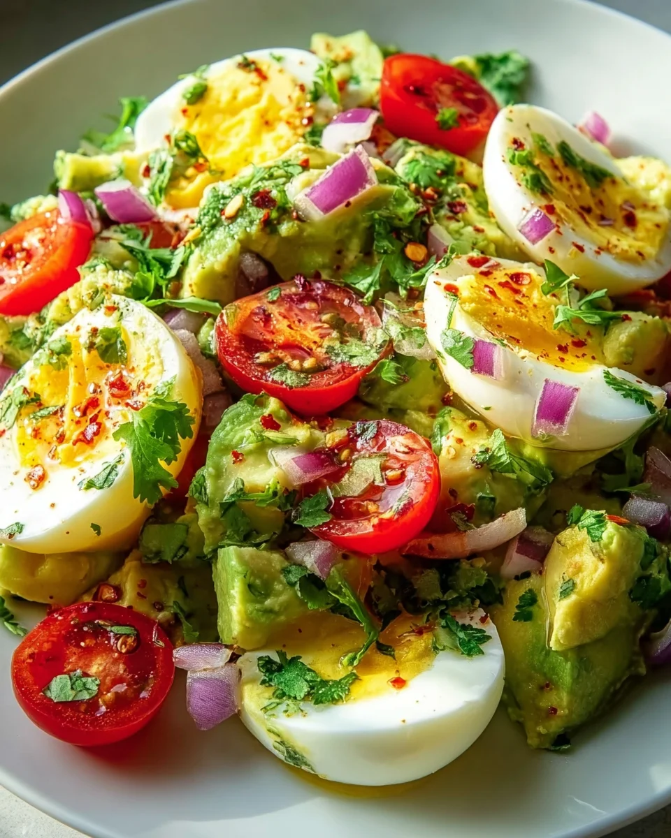 Gesunder Workout Ei Avocado Salat: Schnell, lecker & proteinreich