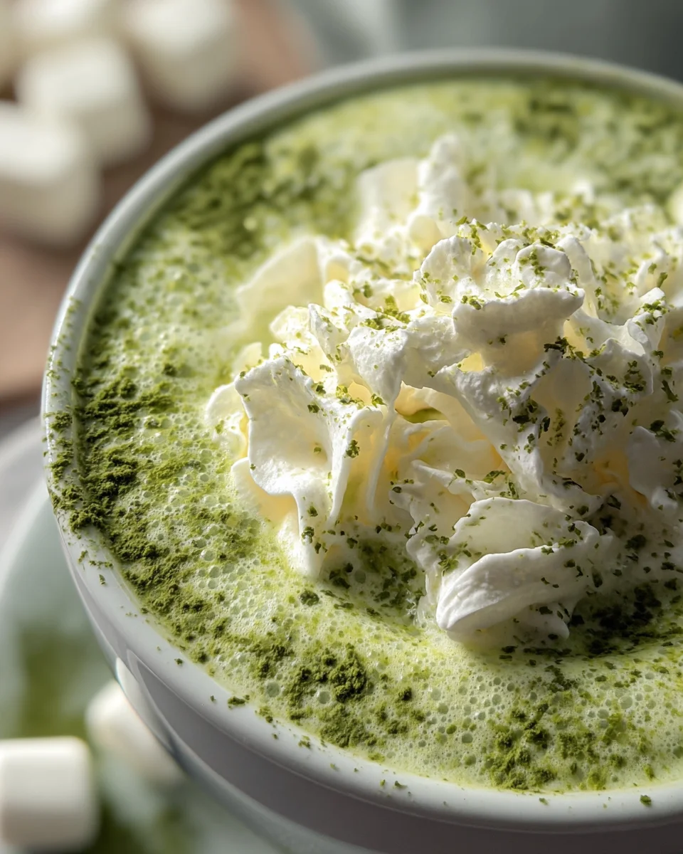 Cremige Matcha Weiße Heiße Schokolade – Dein Genussmoment!