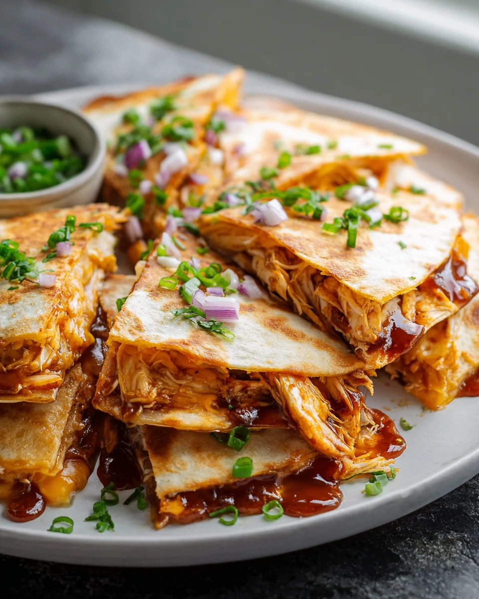 Einfache BBQ Chicken Quesadillas – Dein neuer Favorit!