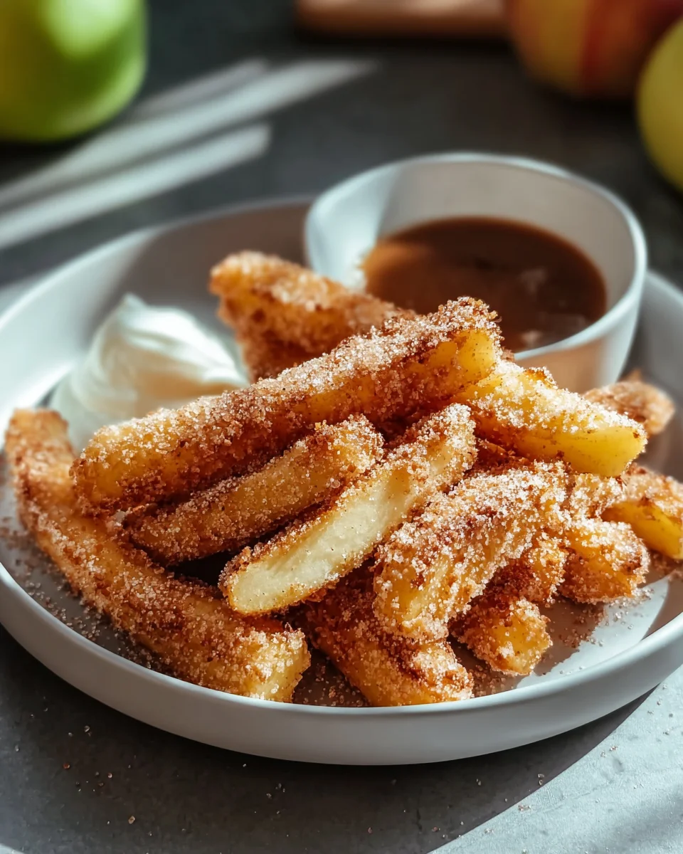 Knusprige Air Fryer Apfelpommes: Süßer Snack leicht gemacht!