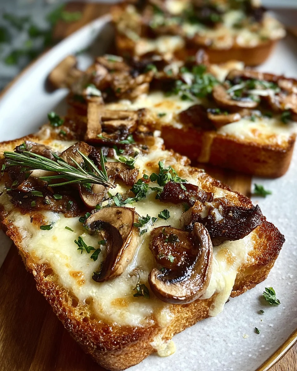 Knusprige Käse-Beef-Toasts: Champignon & Knoblauch pur!