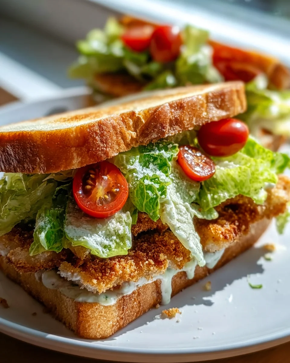 Crunchy Chicken Caesar Sandwich Rezept: Schnell & Genial!