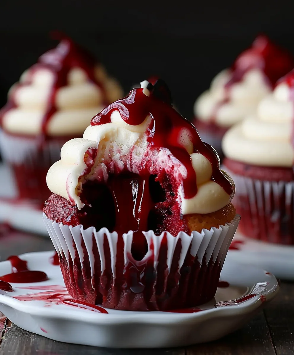 Halloween Vampire Bite Cupcakes: Blutig leckerer Grusel-Spaß!