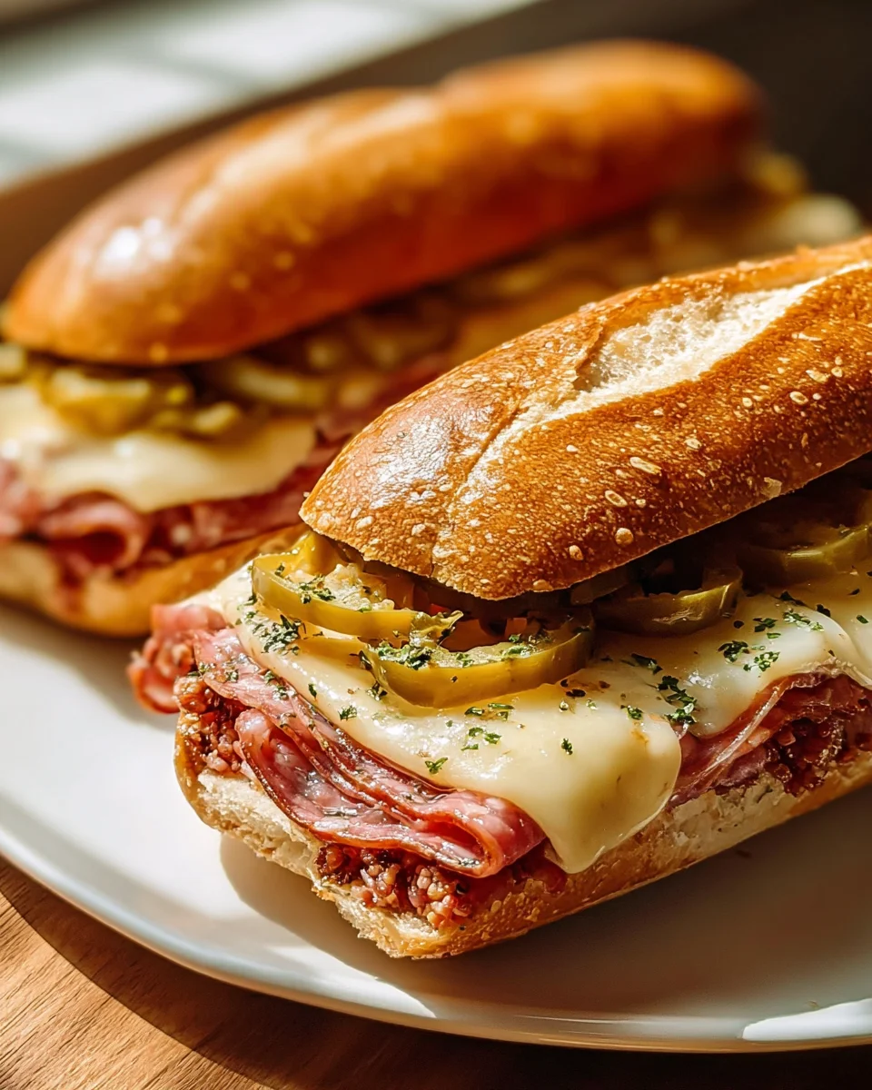 Unwiderstehliche überbackene italienische Sub Sandwiches