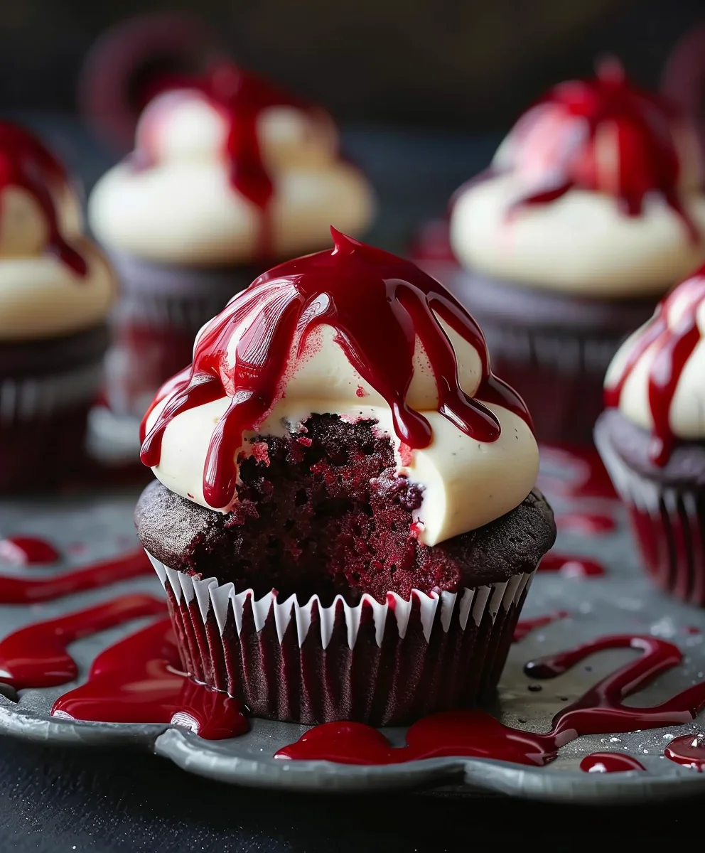 Halloween Vampire Bite Cupcakes: Blutig leckerer Grusel-Spaß!