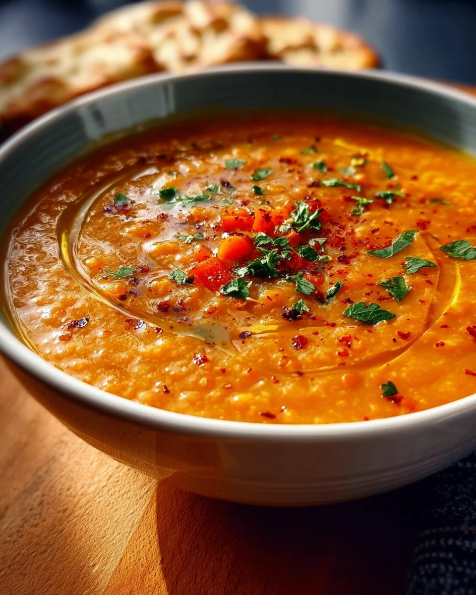 Rote Linsensuppe: Kraftvoll, Aromatisch & Herzhaft lecker!