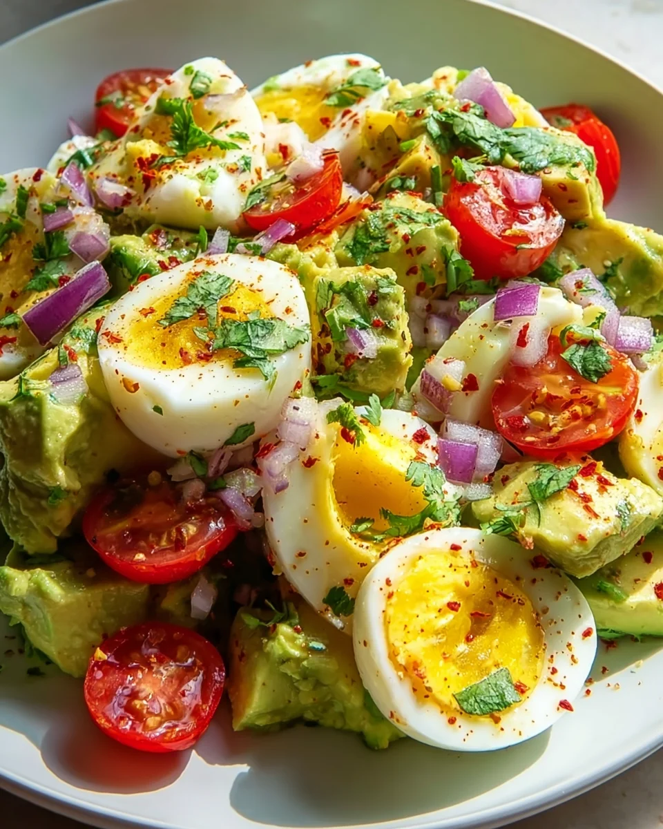 Gesunder Workout Ei Avocado Salat: Schnell, lecker & proteinreich