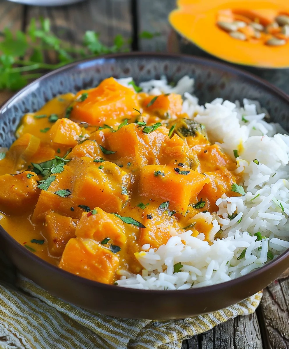 Exotisches Kürbis Curry: Vegan, einfach & super lecker!