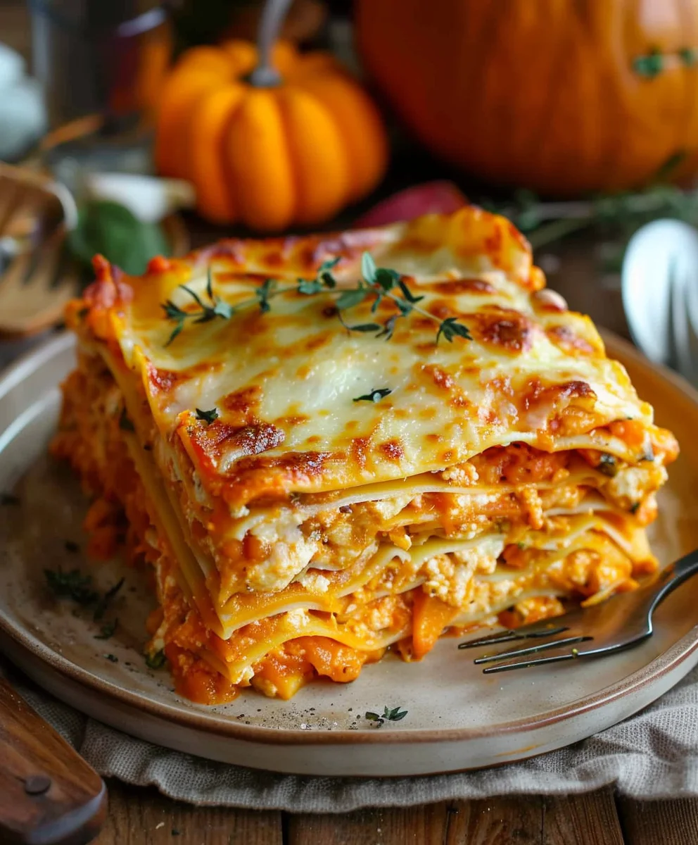 Himmlische Vegetarische Kürbis Lasagne – schnell & lecker!