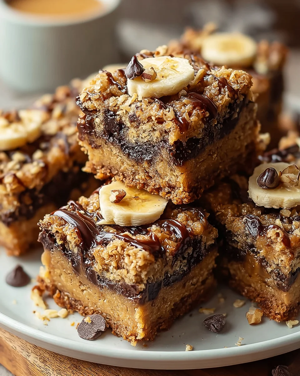 Nussige Bananen Hafer Riegel: Dein gesunder Power-Snack!