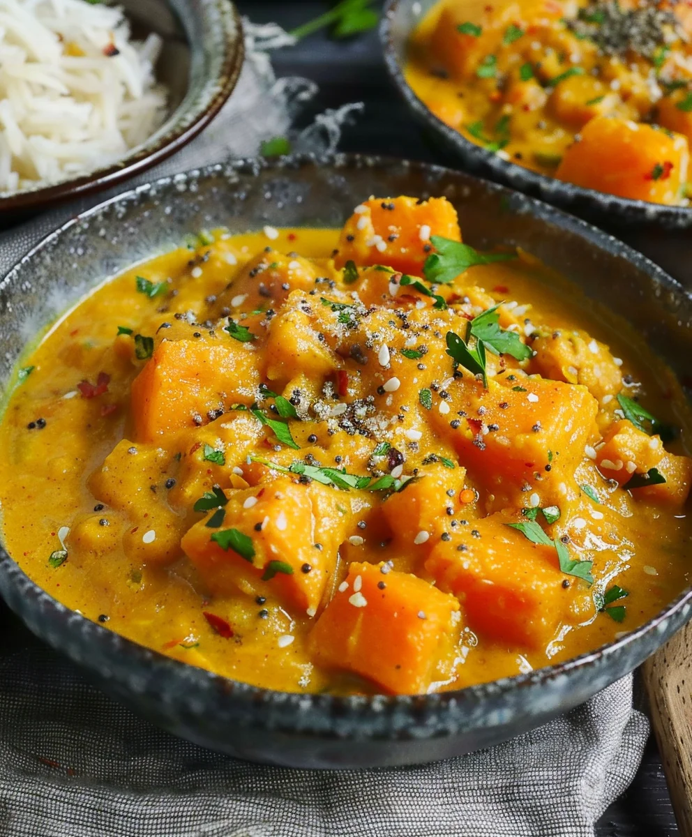 Exotisches Kürbis Curry: Vegan, einfach & super lecker!