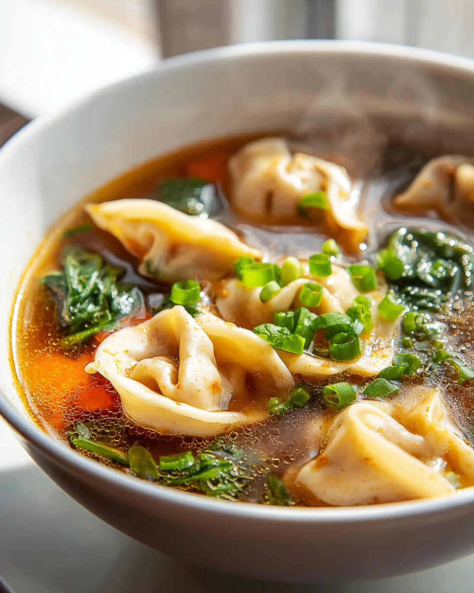 Wärmende Potsticker Suppe mit Rind: Dein Seelenwärmer