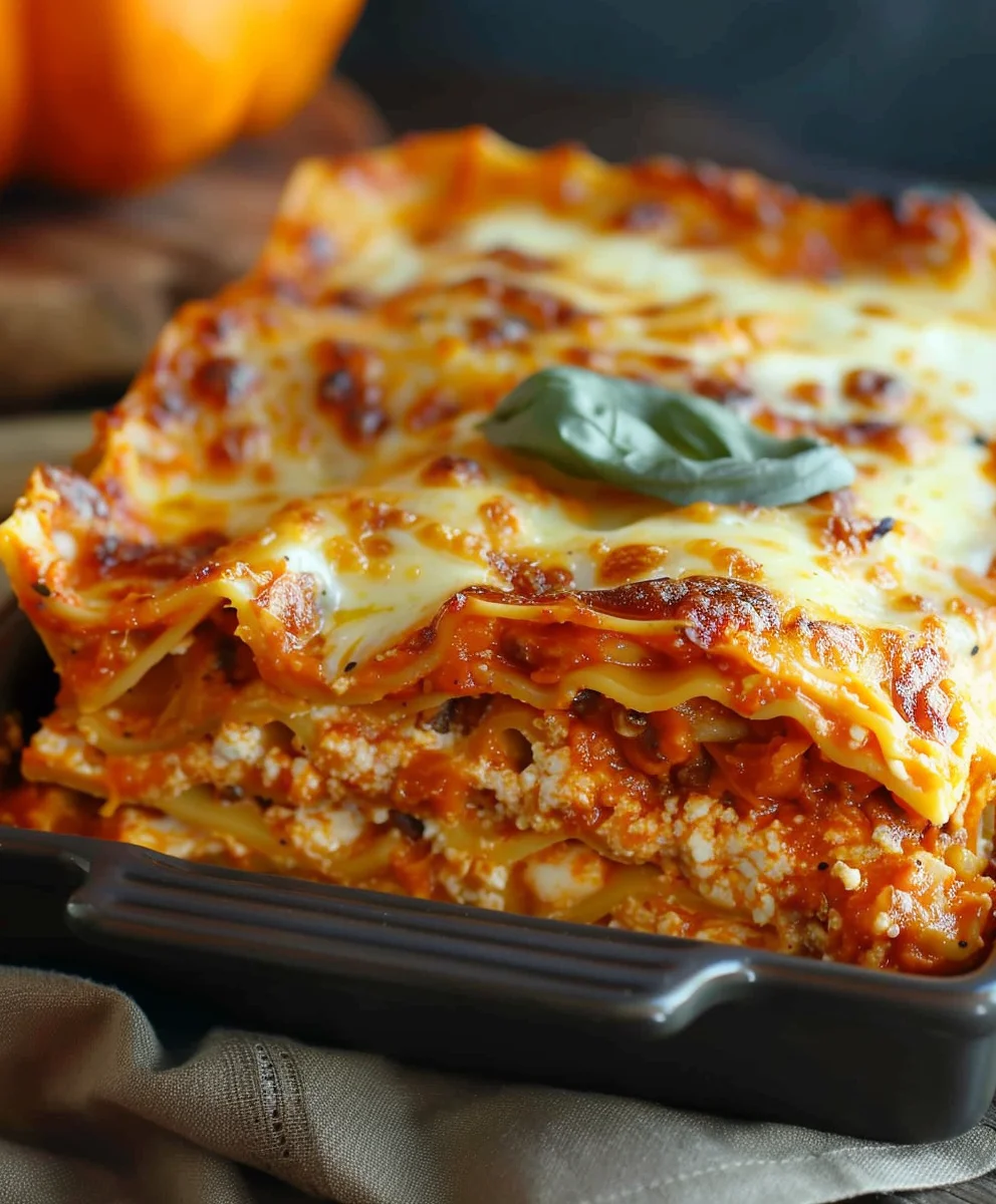 Himmlische Vegetarische Kürbis Lasagne – schnell & lecker!