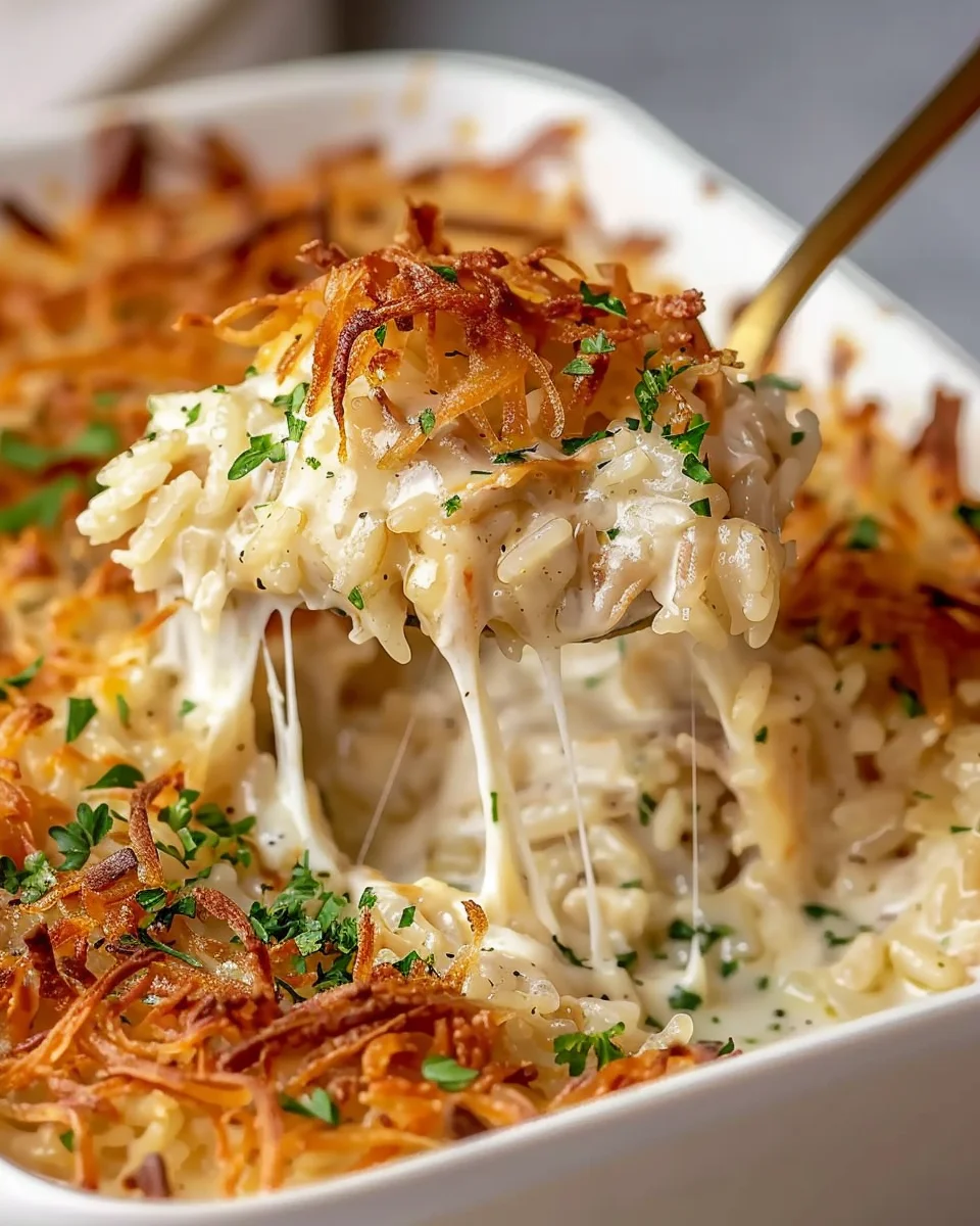 Cremiger French Onion Chicken Rice: Einfach & unwiderstehlich