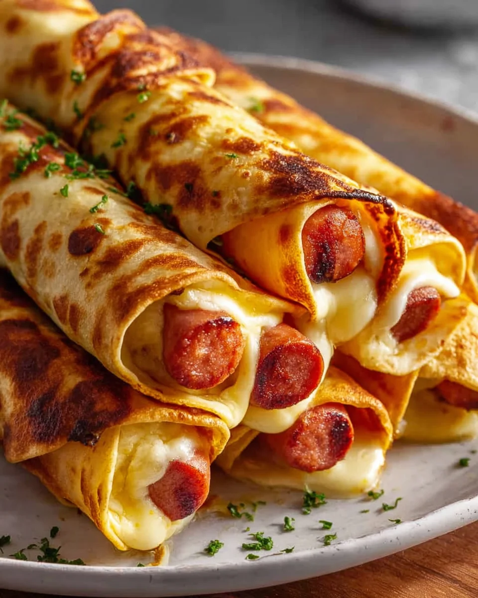 Gebackene Hot Dogs im Tortilla-Teigmantel – Schnell & Lecker