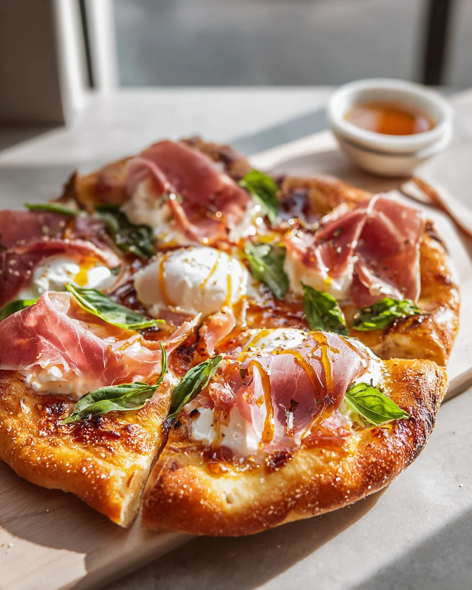Beef Prosciutto Honey Burrata Pizza Rezept – Ein Genuss!