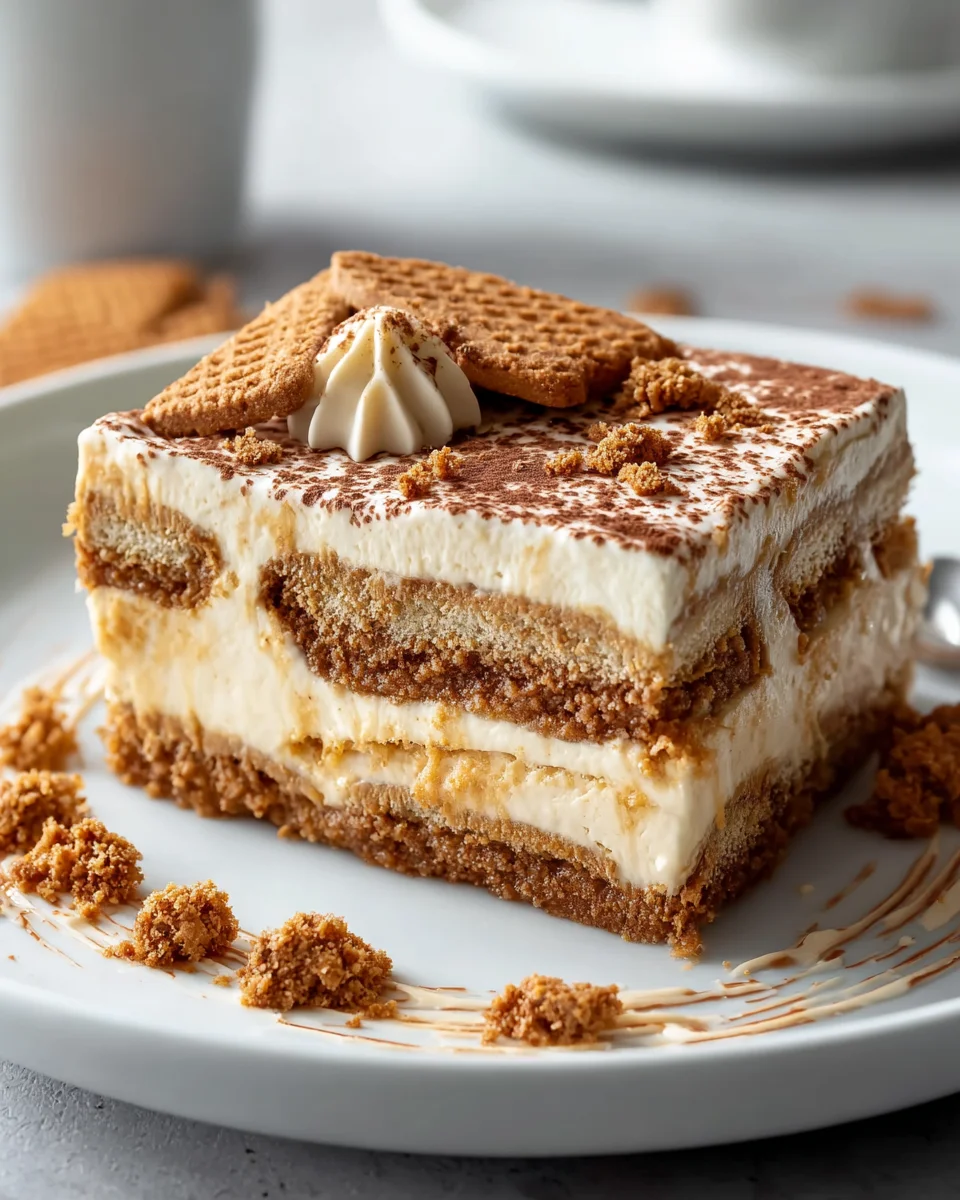 Himmlisches Biscoff Spekulatius Tiramisu Rezept – schnell & cremig!