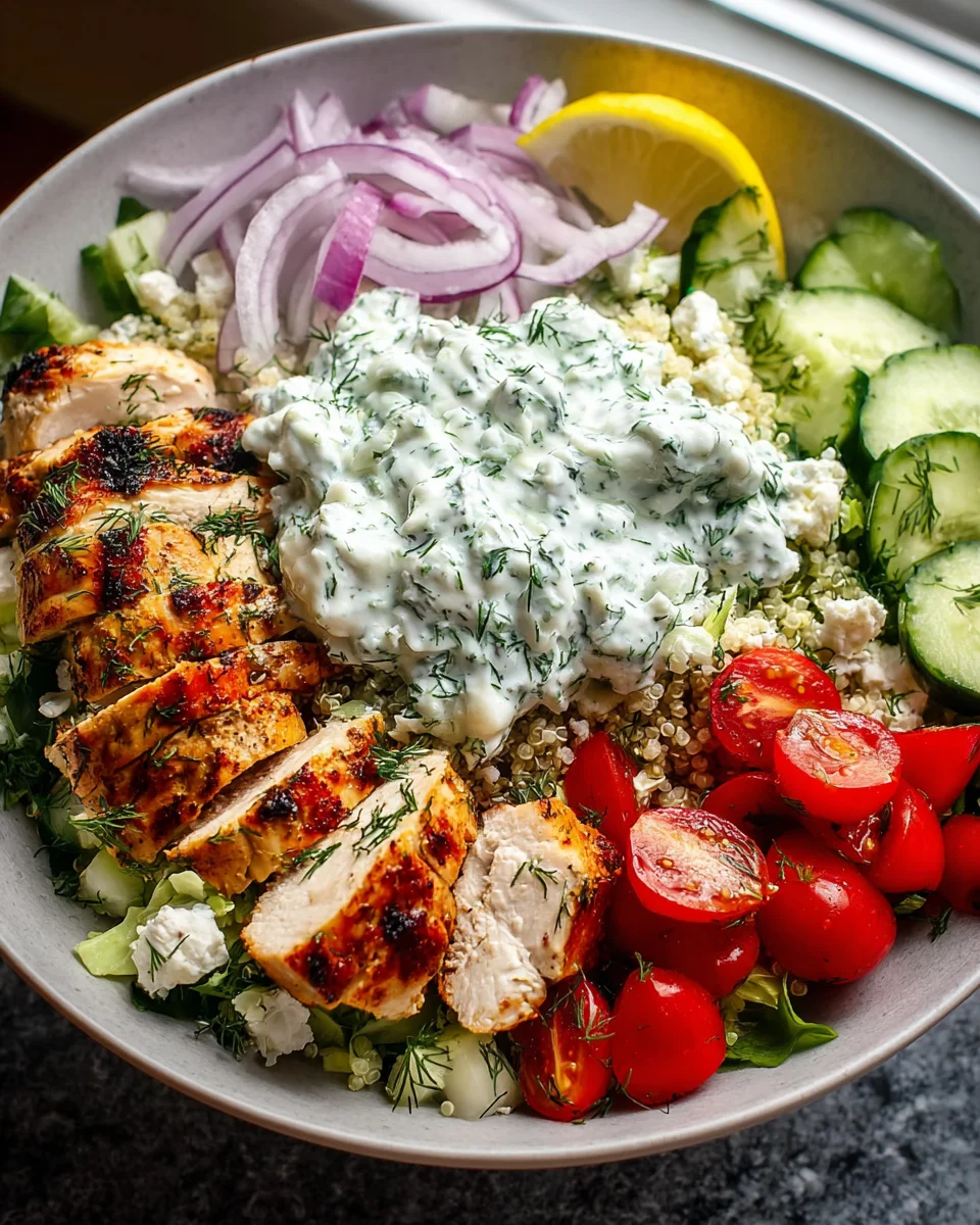 Griechische Hähnchen-Bowls: Mediterraner Genuss leicht gemacht!