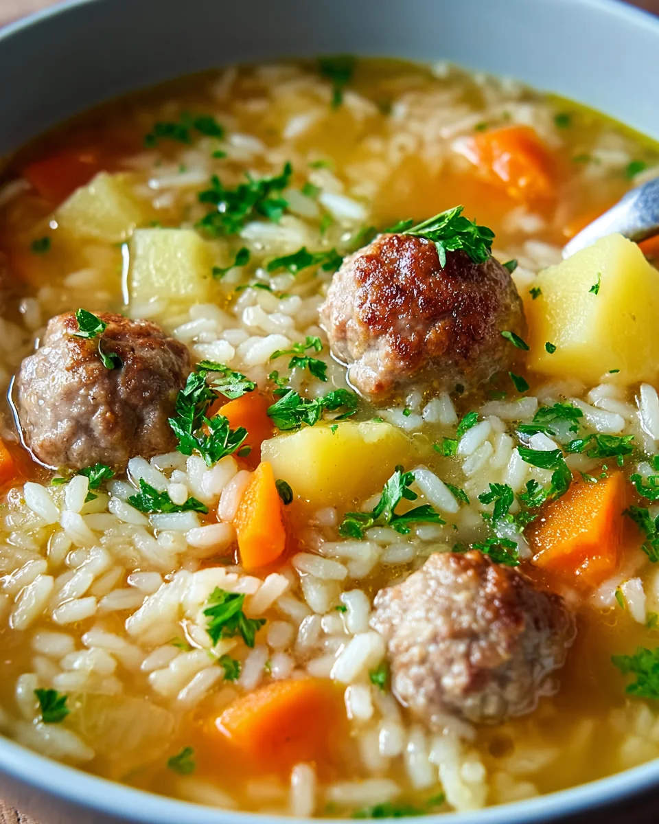 Herzhafte Hackfleisch Reissuppe: Schnell, wärmend, lecker!
