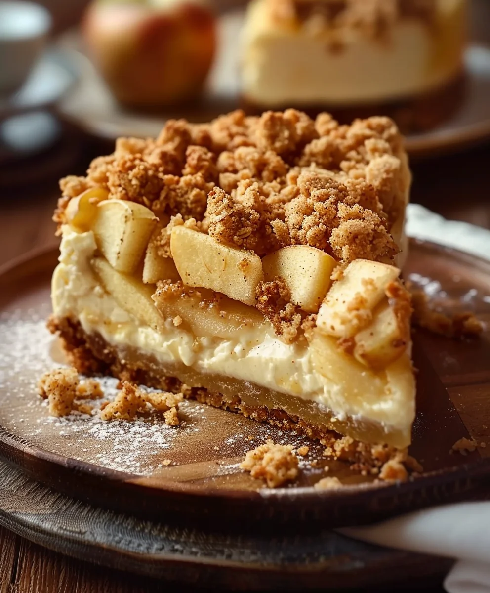 Apfel Crumble Käsekuchen: Cremig, knusprig & unwiderstehlich