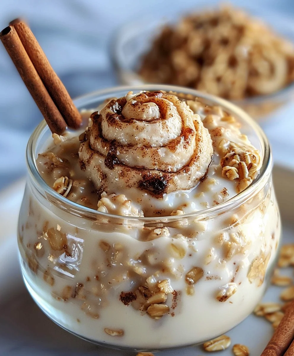 Cremige Zimtschnecken Übernacht Haferflocken