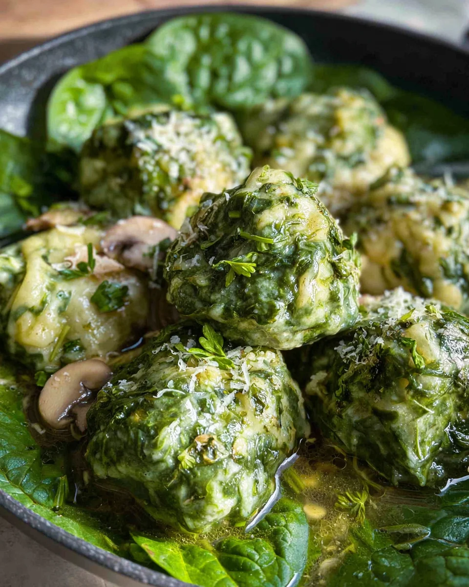 Spinatknoedel Rezept: Köstliche grüne Knödel einfach gemacht!