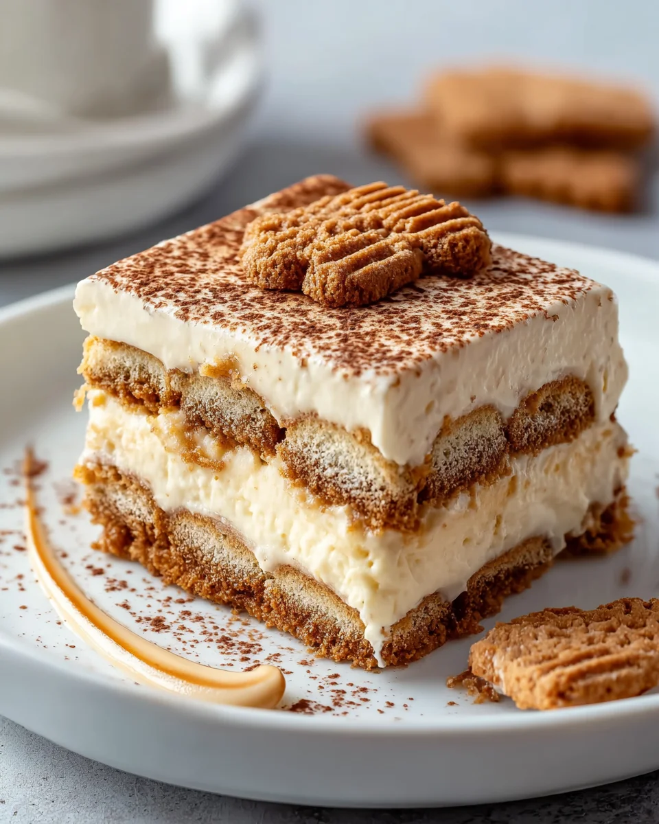 Himmlisches Biscoff Spekulatius Tiramisu Rezept – schnell & cremig!