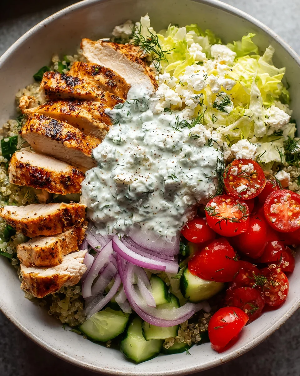 Griechische Hähnchen-Bowls: Mediterraner Genuss leicht gemacht!