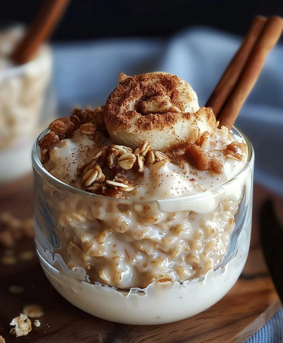 Cremige Zimtschnecken Übernacht Haferflocken: Süßer Genuss!