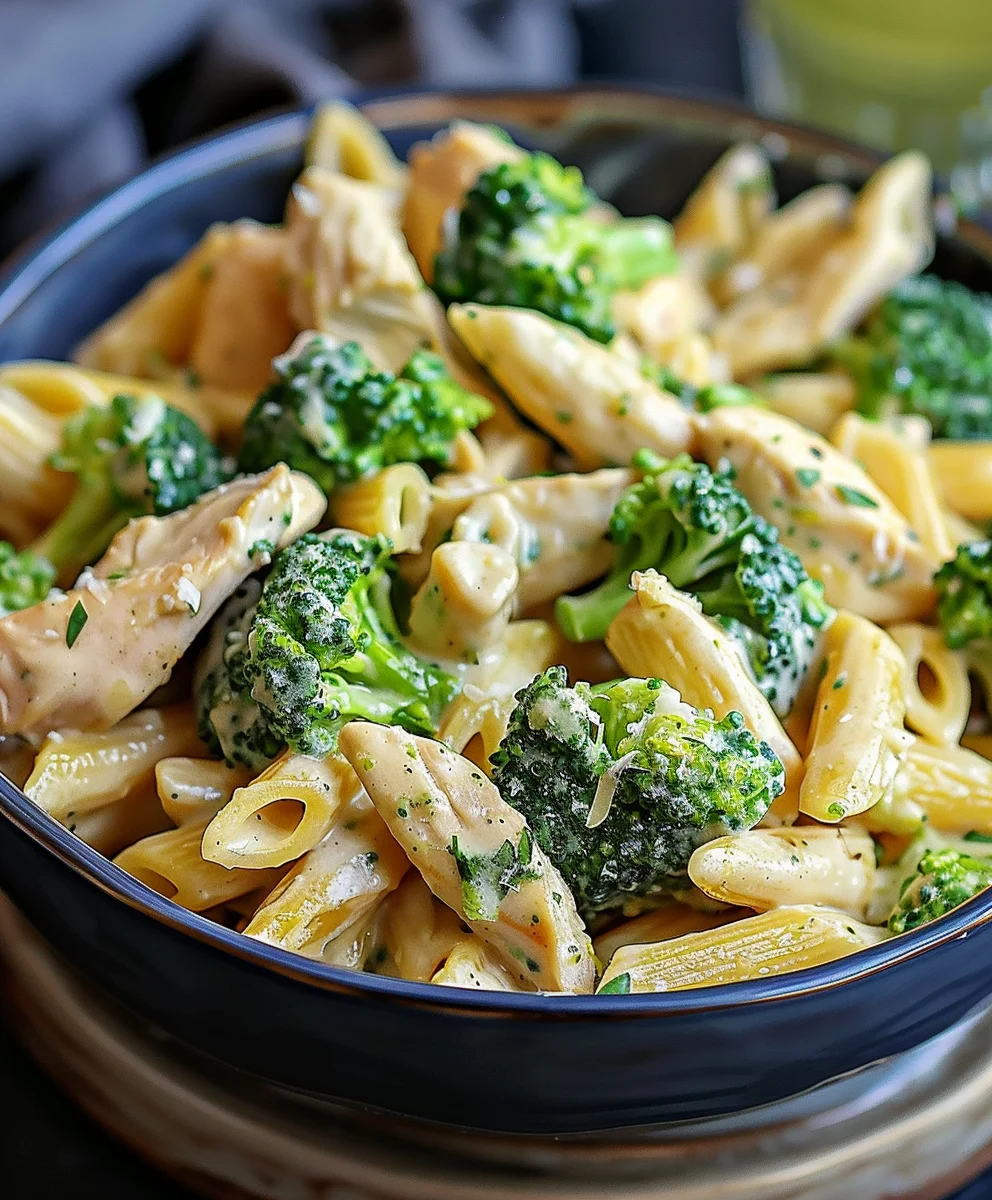 Cremige Hähnchen Brokkoli Pasta: Schneller Genuss!