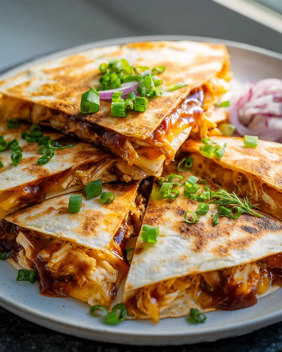 Einfache BBQ Chicken Quesadillas – Dein neuer Favorit!