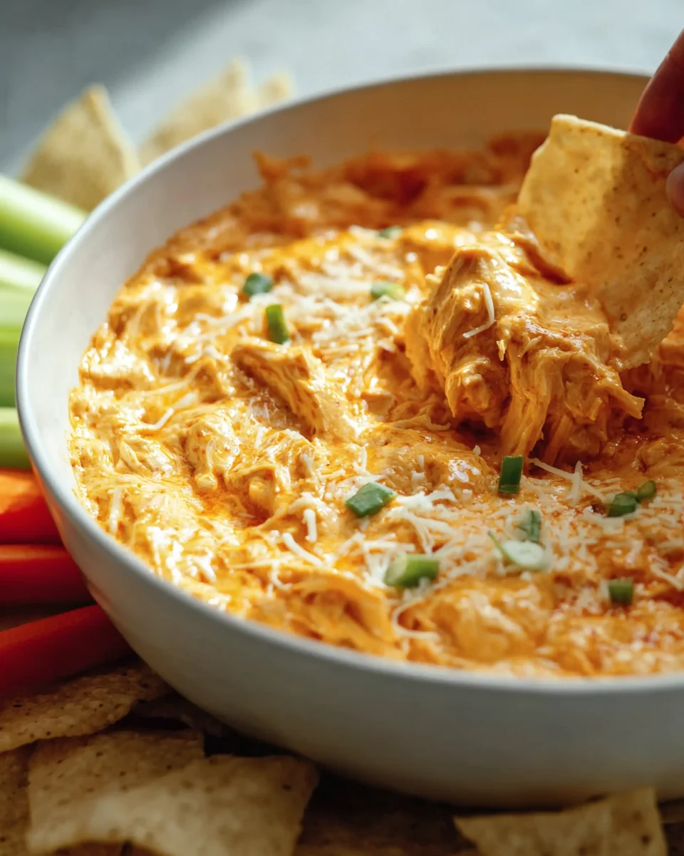 Gesunder Crock Pot Buffalo Chicken Dip