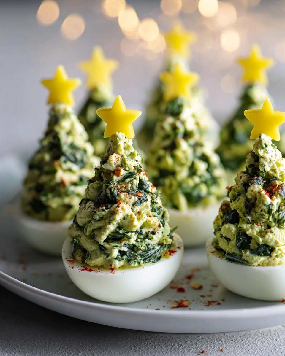 Deviled Egg Christmas Trees