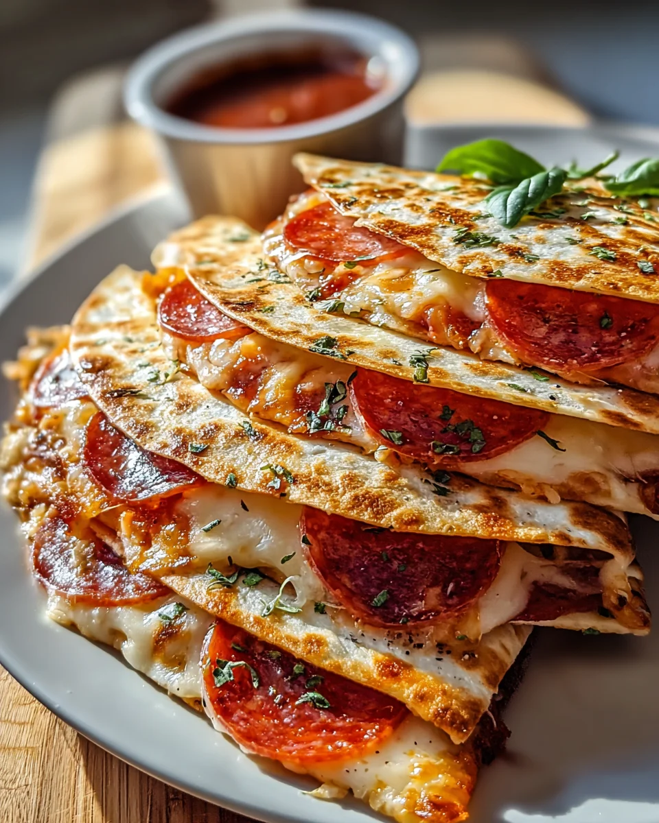 Pizza Quesadillas mit Beef Pepperoni – Lecker und einfach!