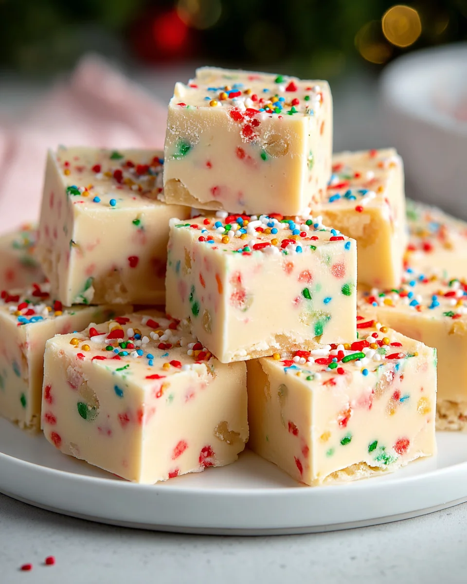 Easy Sugar Cookie Christmas Fudge