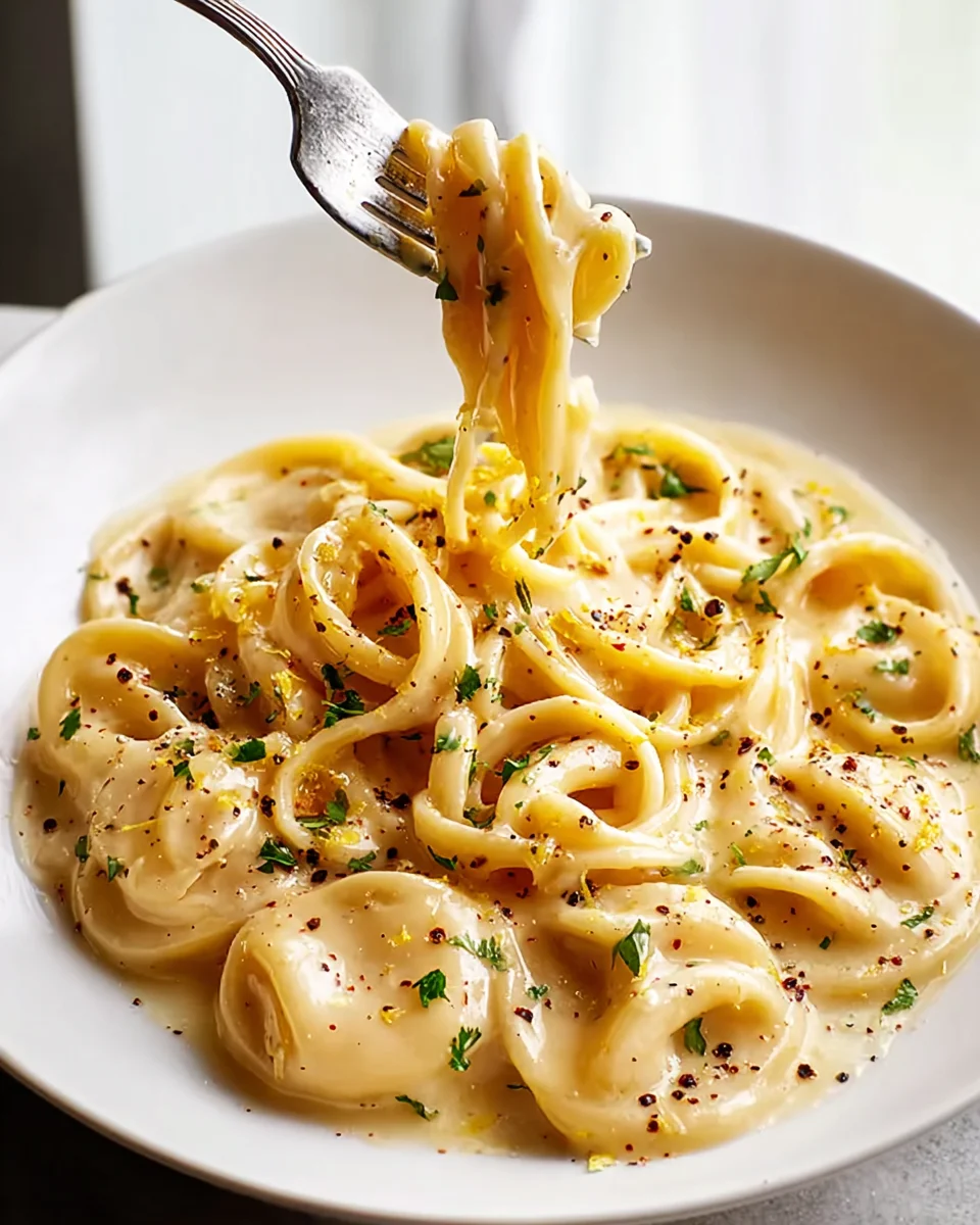 Cremige Knoblauch-Zitronen-Pasta-Sauce