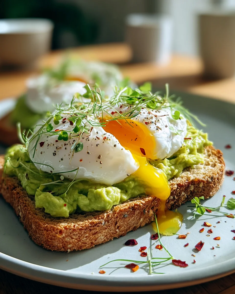 Avocado Toast mit Pochiertem Ei – Nahrhafte Köstlichkeit!