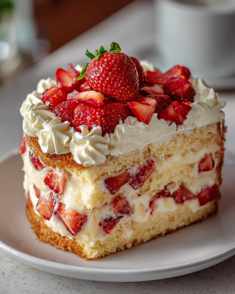 Erdbeer-Creme-Kuchen: Einfaches Rezept für unwiderstehlichen Genuss