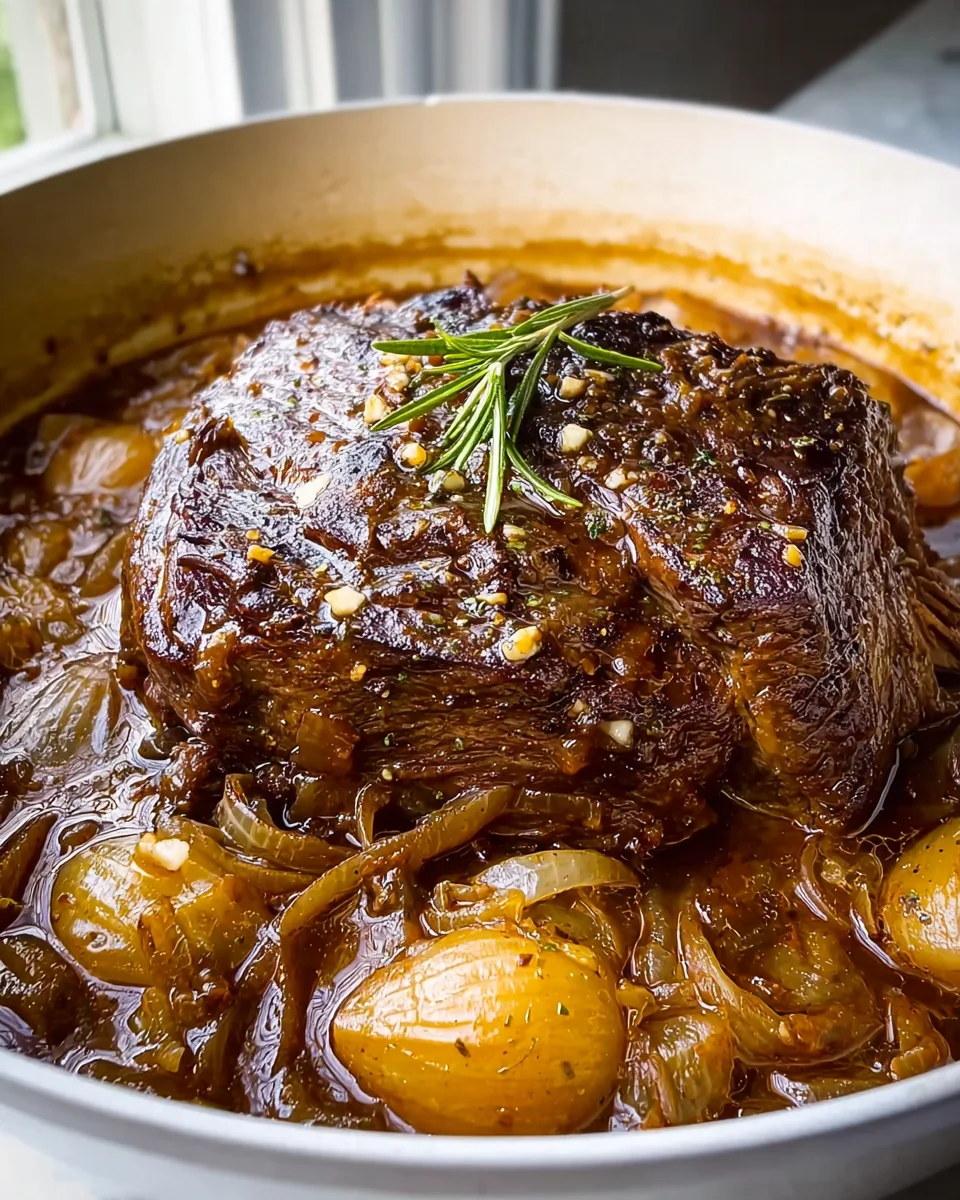Comforting French Onion Pot Roast