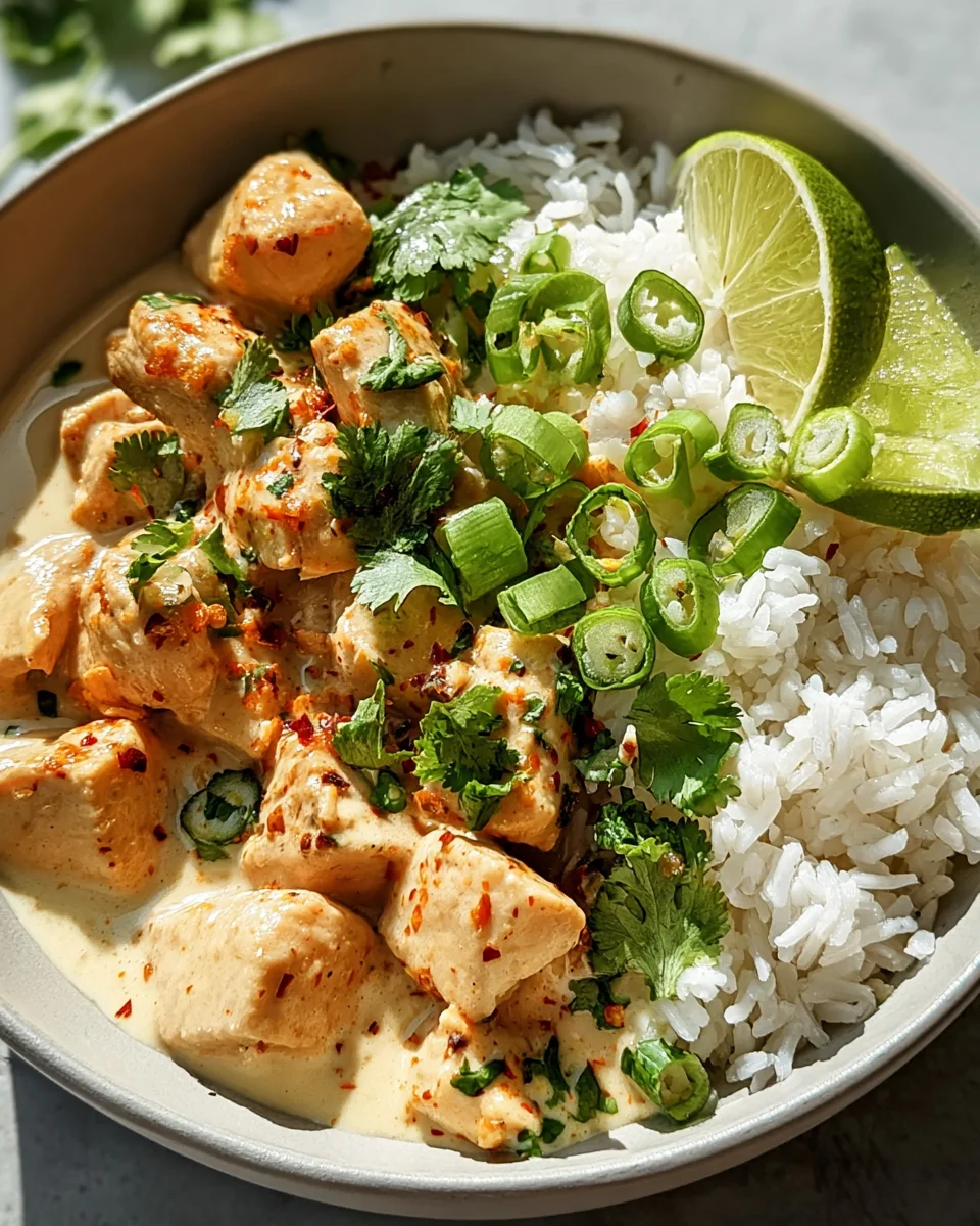 Coconut Chicken Rice Bowl: Exotischer Genuss leicht gemacht!