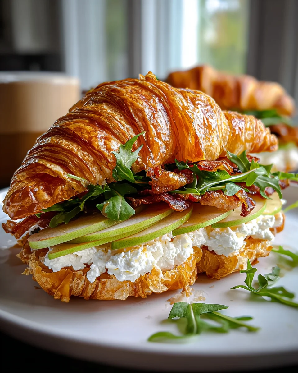 Apfel-Ziegenkäse-Croissant-Sandwich: Einfach unwiderstehlich!