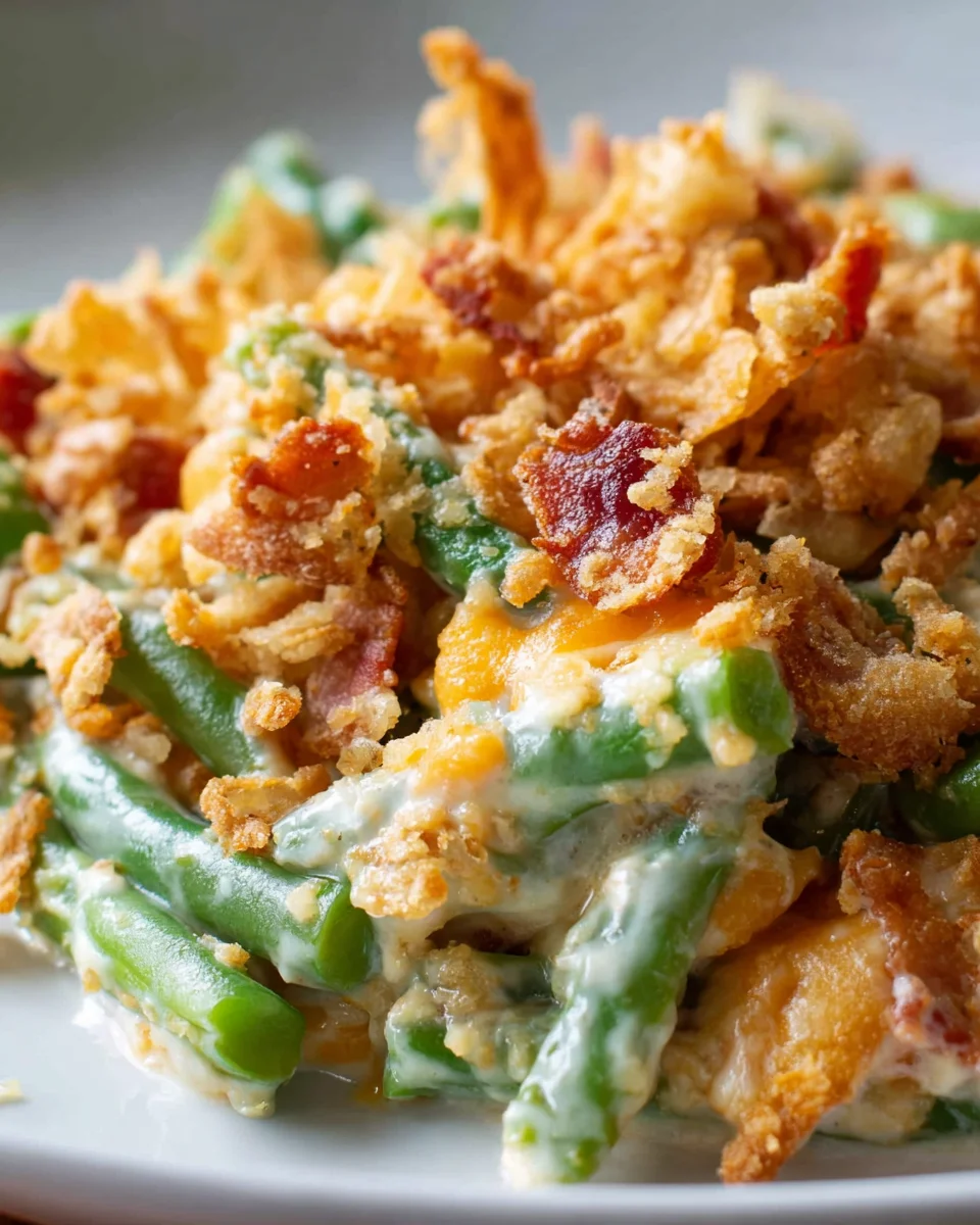 Cremige Rinder-Bacon-Grünbohnen-Auflauf Rezept genießen!