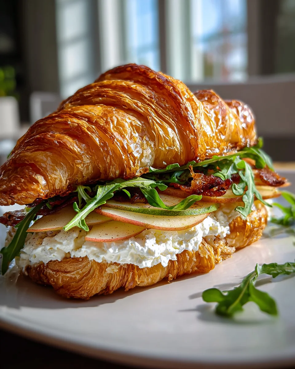 Apfel-Ziegenkäse-Croissant-Sandwich: Einfach unwiderstehlich!