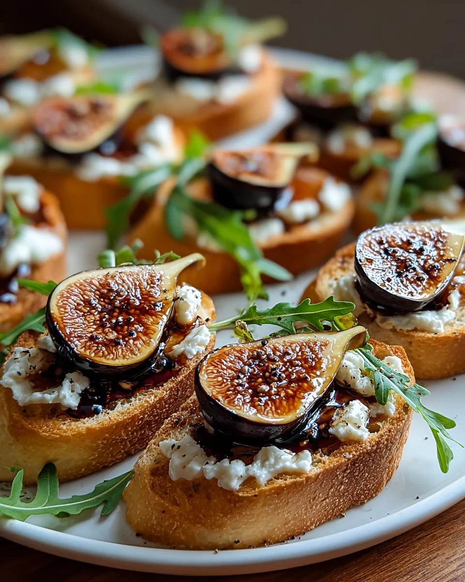 Genuss pur: Balsamico Ofenfeigen Crostinis für jeden Anlass