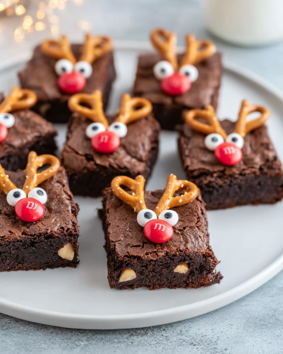 Rendier Hazelnoot Brownies