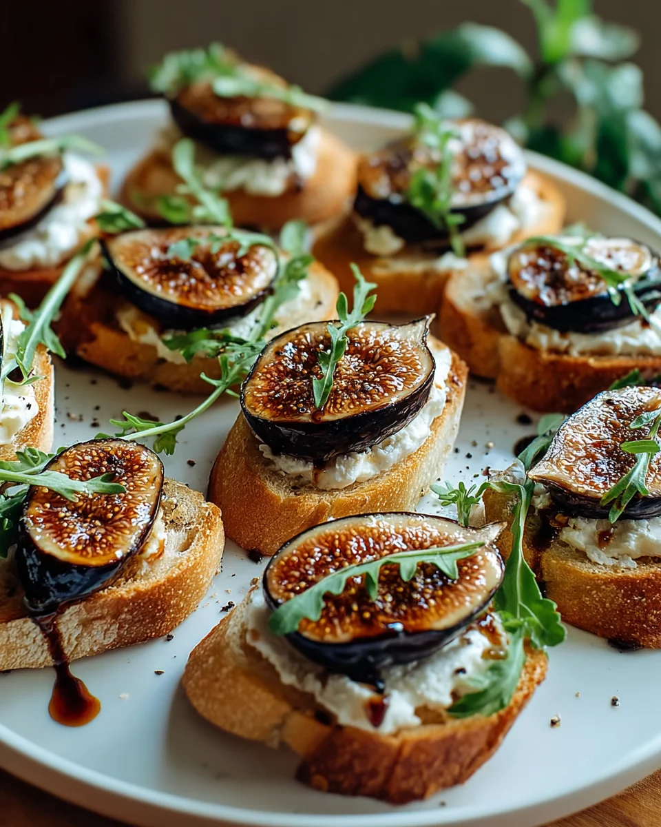 Genuss pur: Balsamico Ofenfeigen Crostinis für jeden Anlass