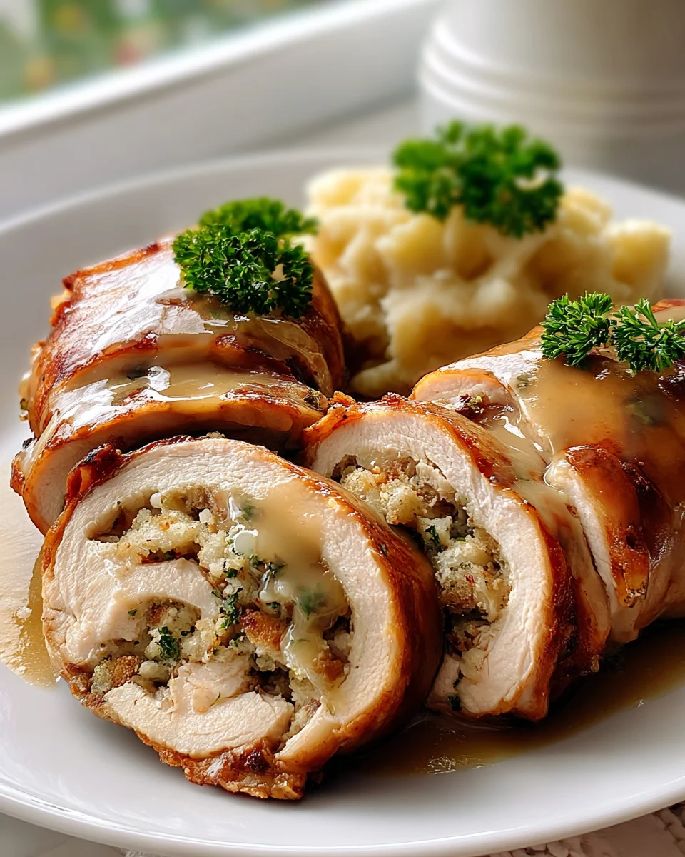 Turkey Roll Ups With Stuffing