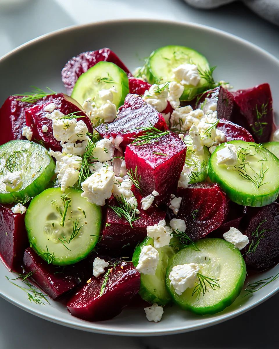 Rote-Bete-Salat: Gesund, frisch & mit Feta und Gurken